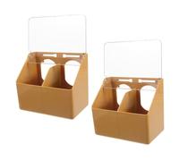 COSMEVIVI 2piezas Comedero Colgante De Compartimentos para Aves Dispensador De Alimentos para Palomas Bebedero De Jaula para Exteriores y Fácil De Limpiar