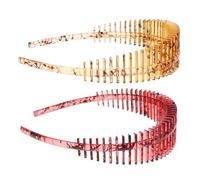 COSMEVIVI 2piezas Diademas Para Mujer Unidades Para Lavarse La Cara y Hacer Ejercicio Con Dientes Para Cabello y Rizado Elegantes y Modernas