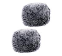 COSMEVIVI 2piezas Funda De Micrófono Antisalpicaduras Cubierta Protectora De Felpa Para Ktv Para Proteger El Micrófono De Viento y Salpicaduras