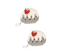 COSMEVIVI 2piezas Monedero De Fresa Pouch para Niñas Bolsa De Cambio y Almacenamiento De Tarjetas para y Ocasiones Especiales