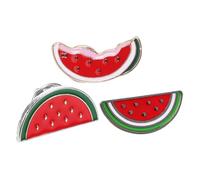 COSMEVIVI 3 Piezas Broches de Sandía para Ropa Clips de Suéter para Cardigans Accesorios de Aleación con Diseño de Fruta Broche para Cuello Bufandas y Vestidos