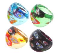 COSMEVIVI 4piezas Anillos De Dedo De Anillos Personalizados Para Mujer Decorativo