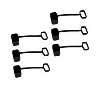 COSMEVIVI 6piezas Fundas De Silicona Para Kazoo Antideslizantes Cubiertas De Silicona Duraderas y Ligeras Color Negro