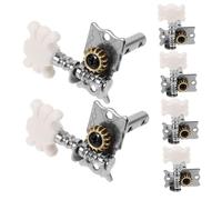 COSMEVIVI 6piezas Perillas De Cuerdas y Clavijas De Guitarra Enrollador De Cuerdas De Guitarra Clásica Poste De Acero De Doble Orificio Para Reparación De Instrumentos