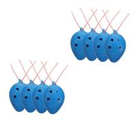 COSMEVIVI 8piezas Ocarina De Plástico Para Instrumento Musical Para Principiantes Para Aprendizaje y Diversión Musical Color Aleatorio