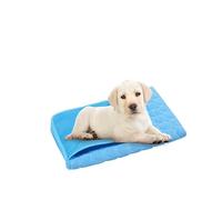 COSMEVIVI Alfombra Refrescante para Mascotas Colchoneta De Hielo para Perros y Gatos Color Azul Oscuro para Verano Fácil De Limpiar y Usar