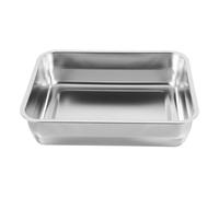 COSMEVIVI Bandeja de Acero Inoxidable Resistente y Fácil de Limpiar para Asar Rectangular, Ligera y Elegante, Adecuado para Parrilla de Pescado en Restaurante o Hotel