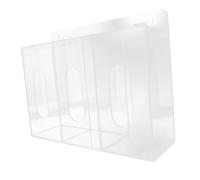 COSMEVIVI Caja Dispensadora Guantes Soporte Organizador De Pared Acrílico (3 Compartimentos)