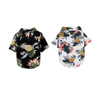 COSMEVIVI Camisa De Verano para Mascotas Blusa De Estilo Hawaiano para Perros Ropa Transpirable para Cachorros para Días Soleados Talla s