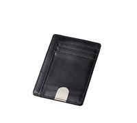 COSMEVIVI Cartera Delgada De Piel Protección RFID Tarjetero Anti-Robo para Hombres Billetera para Monedas y Tarjetas