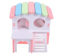 COSMEVIVI Casa para Hámsteres Refugio De Madera Plataforma De Decorativo para Mascotas