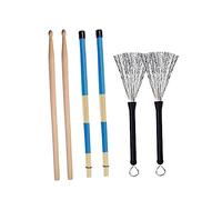 COSMEVIVI Cepillo De Tambor Profesional Baqueta Ligera Baqueta Musical Soporte Para Teclado De Piano Baquetas De Tambor Palo De Cepillo De Tambor Baquetas De Jazz Tambor Retráctil Bambú