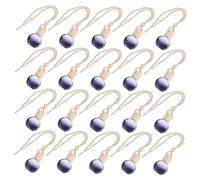 COSMEVIVI Colgantes Para Botella De Perfume De Coche Negros 20 Piezas Kit Decoración Interior De Coche Vidrio Aromaterapia Purificador Aire Obsequio Automóvil Verano