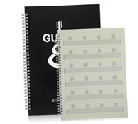 COSMEVIVI Cuaderno De Música A4 Para Principiantes De Guitarra Partituras De Seis Líneas, Páginas Limpias y Material Resistente Para Escribir Bolígrafos Variados, Portátil y Práctico