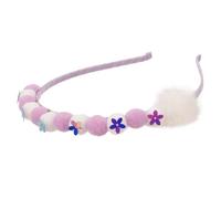 COSMEVIVI Diadema De Peluche Para Bola De Peluche Accesorio De Fiesta Para y Adolescentes Diseño Color Malva Para y Cosplay