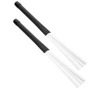 COSMEVIVI Escobillas De Tambor Retráctiles De Nylon Con Mango De Plástico Accesorio Para Con Bolsa De Almacenamiento Para Jazz y Percusión