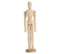 COSMEVIVI Figura de Madera Articulada Juntas Móviles para Dibujo y Decoración Artesanal en Color Beige, Modelo de Boceto Adecuado para Artistas y Manualidades