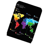 COSMEVIVI Funda para Maleta con Estampado De Mapa Protector Elástico De Equipaje Antiarañazos Cremallera Lateral Doble para Maletas De Resistente y Lavable