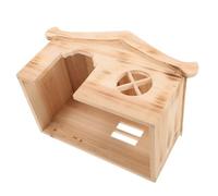 COSMEVIVI Hamster Hut Casa De Madera para Refugio y Divertido para Hámsters y Animales Secreto y para Descansar