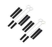 COSMEVIVI Kit De Herramientas De Afinación Para Piano 12 Piezas, 4 Horquillas y 8 Barras Silenciadoras De Goma Negra, Accesorio Para Mantenimiento y Afinación Precisa