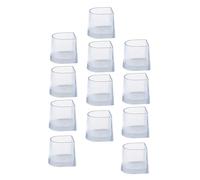 COSMEVIVI Mangas De Tacón Alto Antideslizantes Transparentes Fundas Protectoras para Zapatos De Tacón Material Duradero para Mujer Uso En Baile y Diario Talla M, Pack 12 Piezas