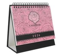 COSMEVIVI Mini calendario de escritorio: Calendario plegable de pie 2026 para oficina o casa. Planificador con papel grueso para una organización profesional.