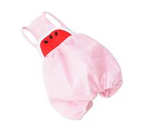 COSMEVIVI Pantalones Sling para Perros Sin Mangas Diseño De Raya De Sandía Ropa Elegante y Cómoda para Mascotas para Bodas Cumpleaños y Fotografía Rosa Talla