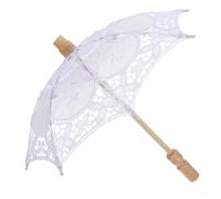 COSMEVIVI Paraguas de Encaje Paraguas de utilería de Rendimiento Paraguas Bordado Casamento decoração Wedding Decoration Accesorio para Foto Paraguas para Novia de Madera
