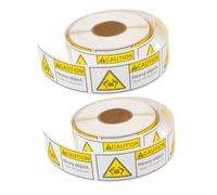 COSMEVIVI Pegatinas Adhesivas Para Paquetes Pesados 37x90 Mm, 2 Rollos 1000 Etiquetas, Etiquetas De Precaución y Embalaje Para Envío, Advertencia De Objetos Pesados, Uso Logística y Cajas De Mudanza