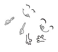 COSMEVIVI Pegatinas Para Refrigerador De Dibujos Animados y Sonrisa, Certificadas, Autoadhesivas y Duraderas, Para Decoración De Cocina y Puerta, Pack 2 Unidades, Uso a Largo Plazo