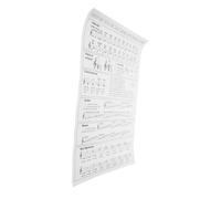 COSMEVIVI Póster De Acordes Para Arpa Portátil y Ligero Guía Para Principiantes Teoría Musical Para Practicar Acordes De Arpa Casa o Estudio