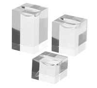 COSMEVIVI Soporte De Anillos Acrílico Transparente Para Exhibición, Organizador De Joyería, Set De 3 Piezas, Para Hogar, Tienda y Vitrina