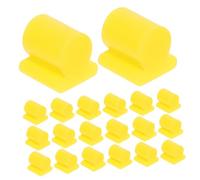 COSMEVIVI Tapones de Silicona para Trombón, 20 Unidades Amarillos de 3,5 Mm, Parachoques de Práctica para Instrumentos de Latón, Silenciador Compacto para Reducción de Sonido en Ensayo