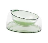 COSMEVIVI Tazón De Alimentación para Protección Cervical Cuenco De Plástico para y Gatos Diseño Ergonómico De Comida y Agua Color Verde Menta