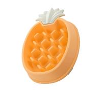 COSMEVIVI Tazón de Comida Lenta de piña Pet Feeder Dog Bowl Cuenco para Mascotas Comida de Gato Titular de Comida para Cachorros Cuenco Anti-atragantamiento alimentador Lento páginas Yellow