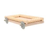 COSMEVIVI Trampolín De Madera Natural Plataforma De Observación Accesorio para Jaulas