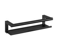 COSMIC Architect SP Jabonera de Ducha Tipo Estante de Diseño Minimalista. Estantería de Pared con Tornillería para Baño de Acero Inoxidable. Organizador Rectangular en Color Negro Mate