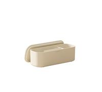 COSMIC ALIFE Caja Organizadora de Mesa Fabricada en ABS con Diseño Minimalista y Funcional . Caja de Almacenaje de Encimera o para la Guía Alife de Color Blanco Perla