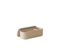 COSMIC ALIFE Caja Organizadora de Mesa Fabricada en ABS con Diseño Minimalista y Funcional Caja de Almacenaje de Encimera o para la Guía Alife de Color Sand Grey