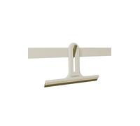 COSMIC ALIFE Limpia Mamparas para Baño, Limpiador de Cristales, Espejos y Ventanas, Que Incluye un Gancho Pequeño para Colgar en la Guía Alife, Rasqueta Limpiacristales de Color Blanco Perla