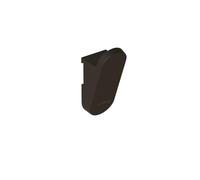COSMIC ALIFE Pack de 2 Colgadores de Pared de Diseño Ovalado y Minimalista para Bolsos, Toallas y Abrigos. Ganchos para Pared o para la Guía Alife con Tornillería Incluida. Color Negro Mate