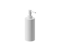 Cosmic Architect SP Dispensador de Jabón para Baño de Diseño Elegante y Circular. Dosificador de Encimera para Aseo y Cocina de Metal. Accesorio Recargable de 240 Ml en Color Blanco Mate