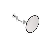 COSMIC Architect SP Espejo de Aumento de Pared con Soporte Articulado de Diseño Circular y Minimalista. Espejo de Baño para Maquillaje con Luna de 5X de Color Cromo