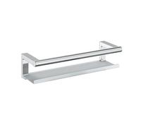 COSMIC Architect SP Jabonera de Ducha Tipo Estante de Diseño Minimalista. Estantería de Pared con Tornillería para Baño de Acero Inoxidable. Organizador Rectangular en Color Cromo
