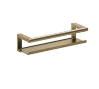 Architect SP Jabonera de Ducha Tipo Estante de Diseño Minimalista. Estantería de Pared con Tornillería para Baño de Acero Inoxidable. Organizador Rectangular en Color Oro Cepillado