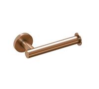 COSMIC Architect SP Portarrollos de Papel Higiénico Sin Tapa para el Baño de Diseño Circular y Minimalista. Soporte de Papel para WC de Metal. Accesorio para Aseo de Color Cobre Cepillado