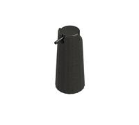COSMIC Avenir Dispensador de Jabón para Baño de Diseño Moderno y Poligonal. Dosificador de Encimera para Aseo y Cocina de Plástico Reciclado. Accesorio Recargable de 200 Ml en Color Negro Natur