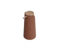 Cosmic Avenir Dispensador de Jabón para Baño de Diseño Moderno y Poligonal. Dosificador de Encimera para Aseo y Cocina de Plástico Reciclado. Accesorio Recargable de 200 Ml en Color Terracota