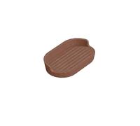 COSMIC Avenir Jabonera para Baño o Cocina de Diseño Contemporáneo y Rectangular Fabricada en Plástico Reciclado. Soporte para Pastillas de Jabón. Accesorio para Lavabo de Color Terracota