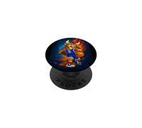 Cosmic Basketball Mascot Player Galaxy Space Graphic PopSockets PopGrip Adhesivo